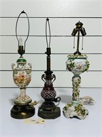 (3) Vintage Table Lamps
