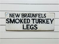 Metal SMOKED TURKEY LEGS Sign