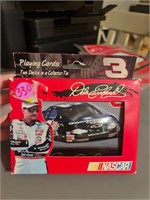 Dale earnhardt 2 deck playing cards in tin