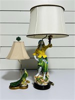 (2) Ceramic Lamps
