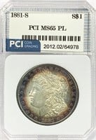 1881-S Morgan Silver Dollar MS-65 PL