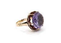 Stunning 14K Yellow Gold & Amethyst Ring