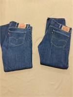 Levi 505 Jeans, 38x32, 2 pair