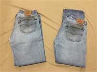 Levi 501xx Jeans, 38x36, 2 pair