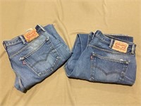 Levi 501 Jeans, 40x34, 2 pair