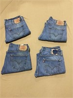 Levi 501 Jeans, 38x34, 4 pairs