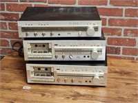 Vintage Receiver & (2) Cassette Decks
