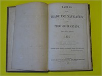 1856 Trade and Navigation Canada Antique Book