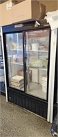 48-in hapco double glass door sliding cooler