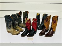 (5) Pair of Vintage Cowboy Boots