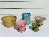 (5) Byrd Pottery Pieces