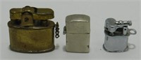 Vintage Lot of 3 Lighters – Miniatures