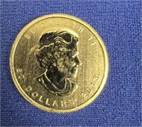 2013 1OZ GOLD MAPLE LEAF $50 COIN