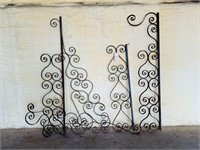 (5) Ornate Iron Architectural Pieces