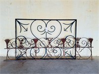 (2) Ornate Iron Architectural Pieces