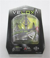 VELOX- Fixed 3 Blade Broadhead Arrow Heads