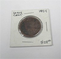 1854 Full Liberty Large Cent