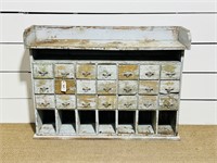 Painted Wooden Multi Drawer Unit