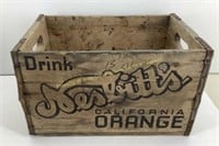 * Nesbitts Orange Drink Wood Crate  16.5x10x9