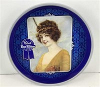 Pabst Gibson Girl Beer Tray  13"