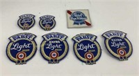 (7) 1970s Pabst Beer Patches  NOS