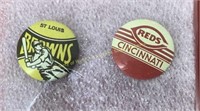 (2) 1950's Baseball pins