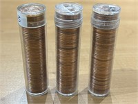 3- Cdn Rolls Pennies 1-(1964),2-(1967)