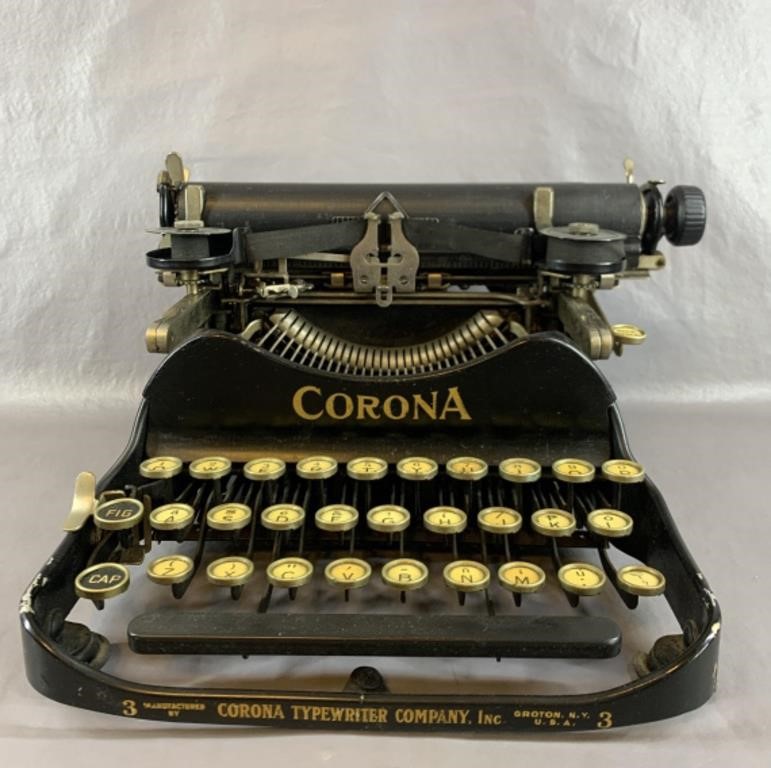 Antique Corona 3 Typewriter, Groton. NY,