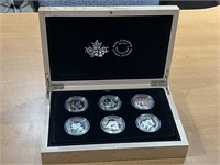 2015 Cdn $10 (6) FIFA Coin Set .999