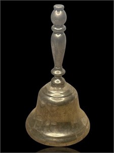Antique Solid Sterling Silver English School Bell