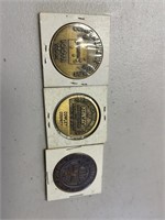 3 Commemorative Coins