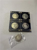 4 Buffalo Bill Cody Commerative Coins