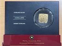 2006 Cdn $3 Square Silver Coin-The Beaver