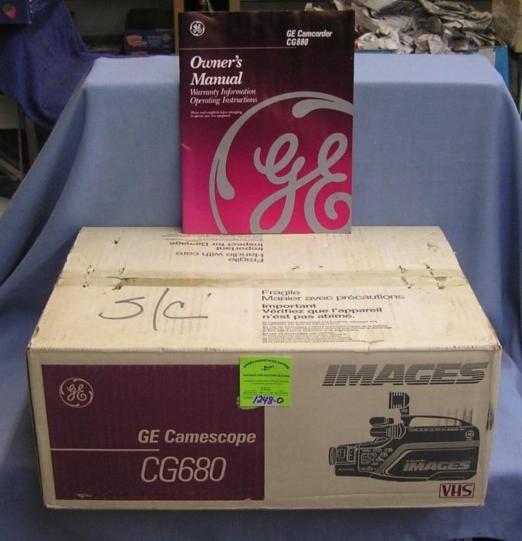 GE Gamescope VHS video camera