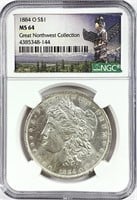 1884-O Morgan Silver Dollar MS-64