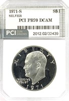 1971-S Eisenhower Silver Dollar PR-70 DCAM