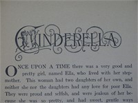 Vintage Cinderella Book McLoughlin Brothers NY