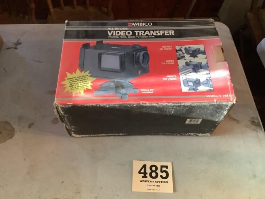 All in one video transfer device for photos, film