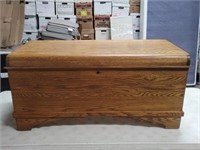 41" Solid Wood Blanket Chest W/Handles
