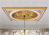 Classical Design Rectangular Ceiling Medallion 6ft