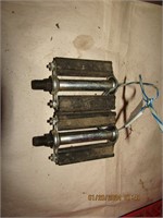 Antique bicycle pedal lot