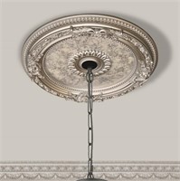 Petite Round Champagne Ceiling Medallion 24 Inch D