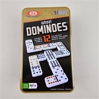 Whoa Dominoes 91 Double 12 Color Dot - Ideal Games