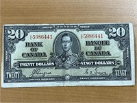 1937 Cdn $20 Bank Note