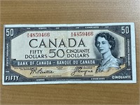 1954 Cdn $50  Bank Note