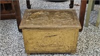 Metal Gold Tone 'Treasure Chest' Storage Box