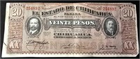 1915 20 Veinte Peso