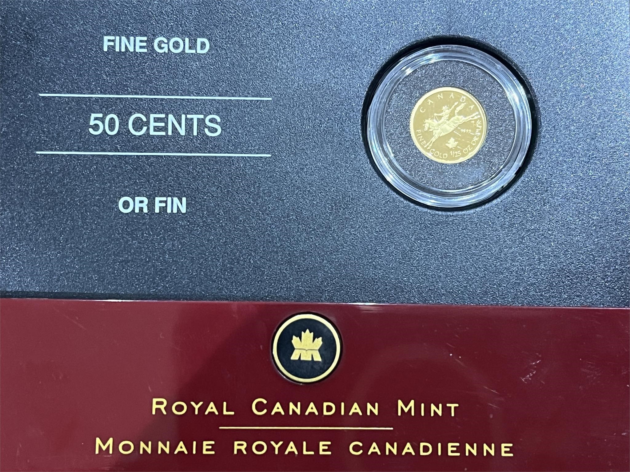 2006 Cdn $.50 Gold Coin 1/25oz .9999
