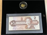 2021 Cdn $2 Pc From Bill to Coin .999 Silver