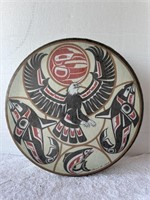 Northwest Coast Indian Drum By Clarence A.